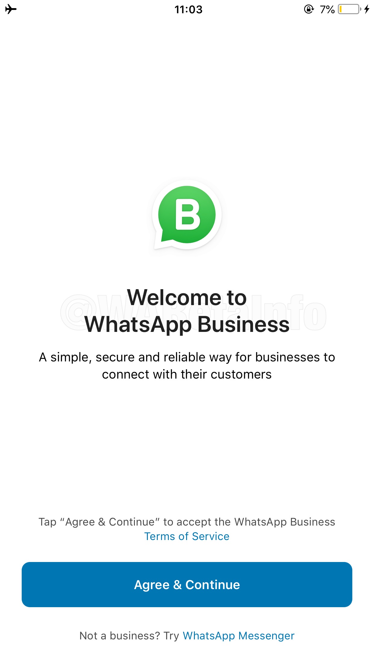 conta no whatsapp business 