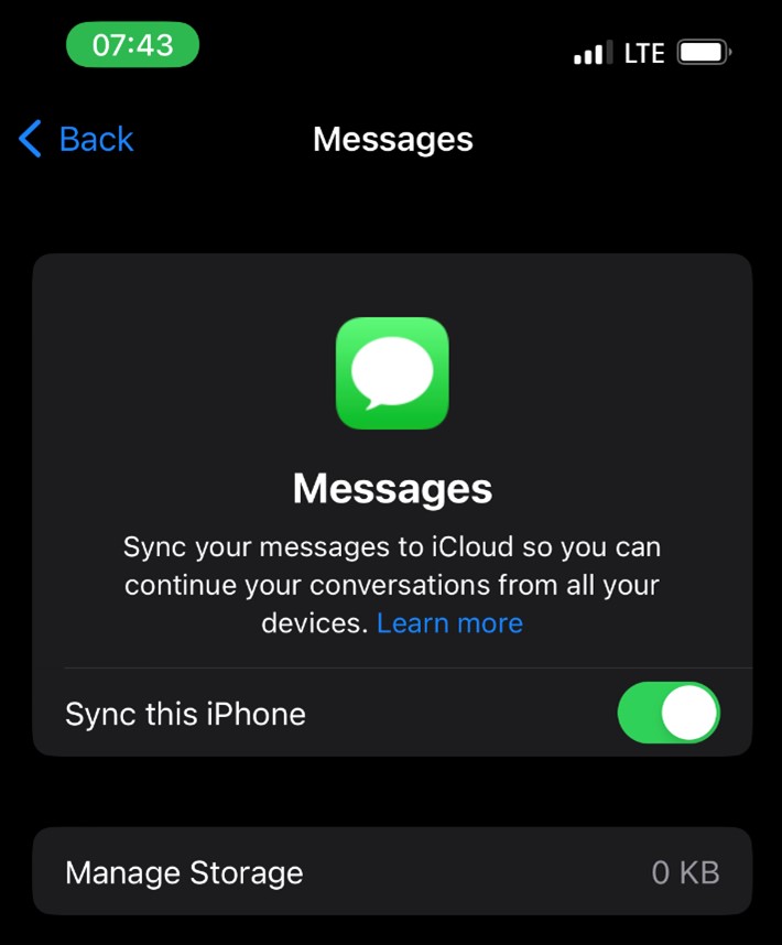 synchroniser cet iphone pour voir les messages de l'iphone sur le pc