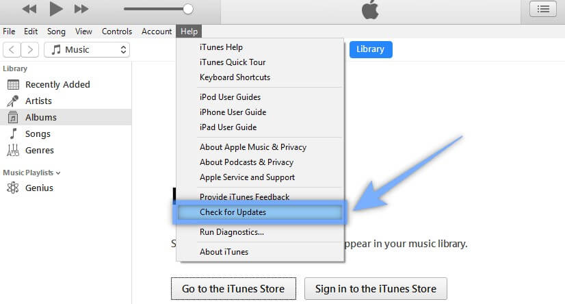 itunes busca actualizaciones 