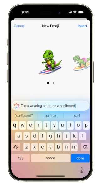 genmoji iphone 16 ai feature