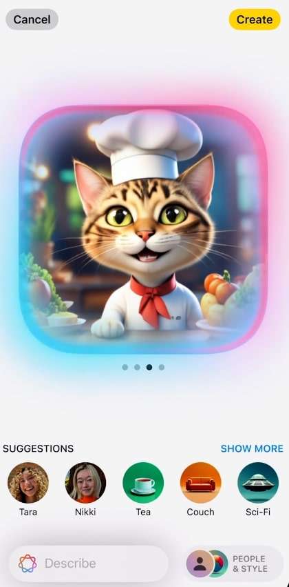 image playground iphone 16 ai feature