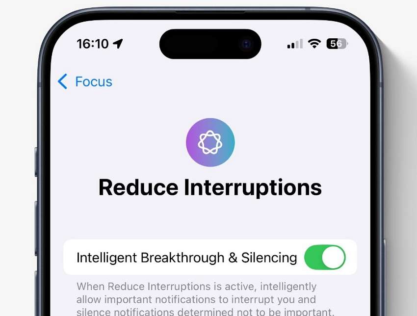 focus mode iphone 16 ai feature