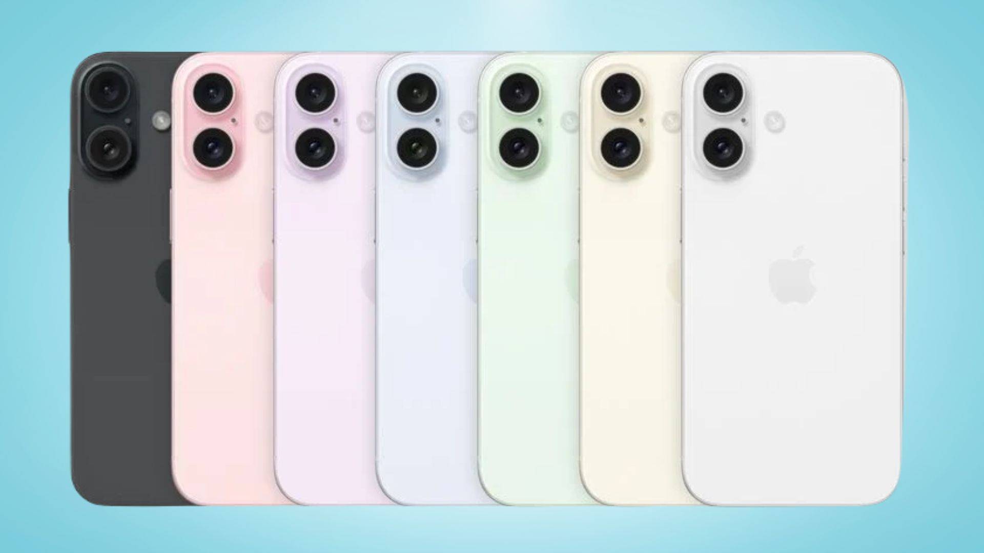 opciones de color de los modelos iphone 16