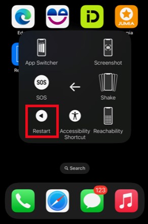 como reiniciar el iphone mediante assistive touch y solucionar el atasco del boton de encendido del iphone