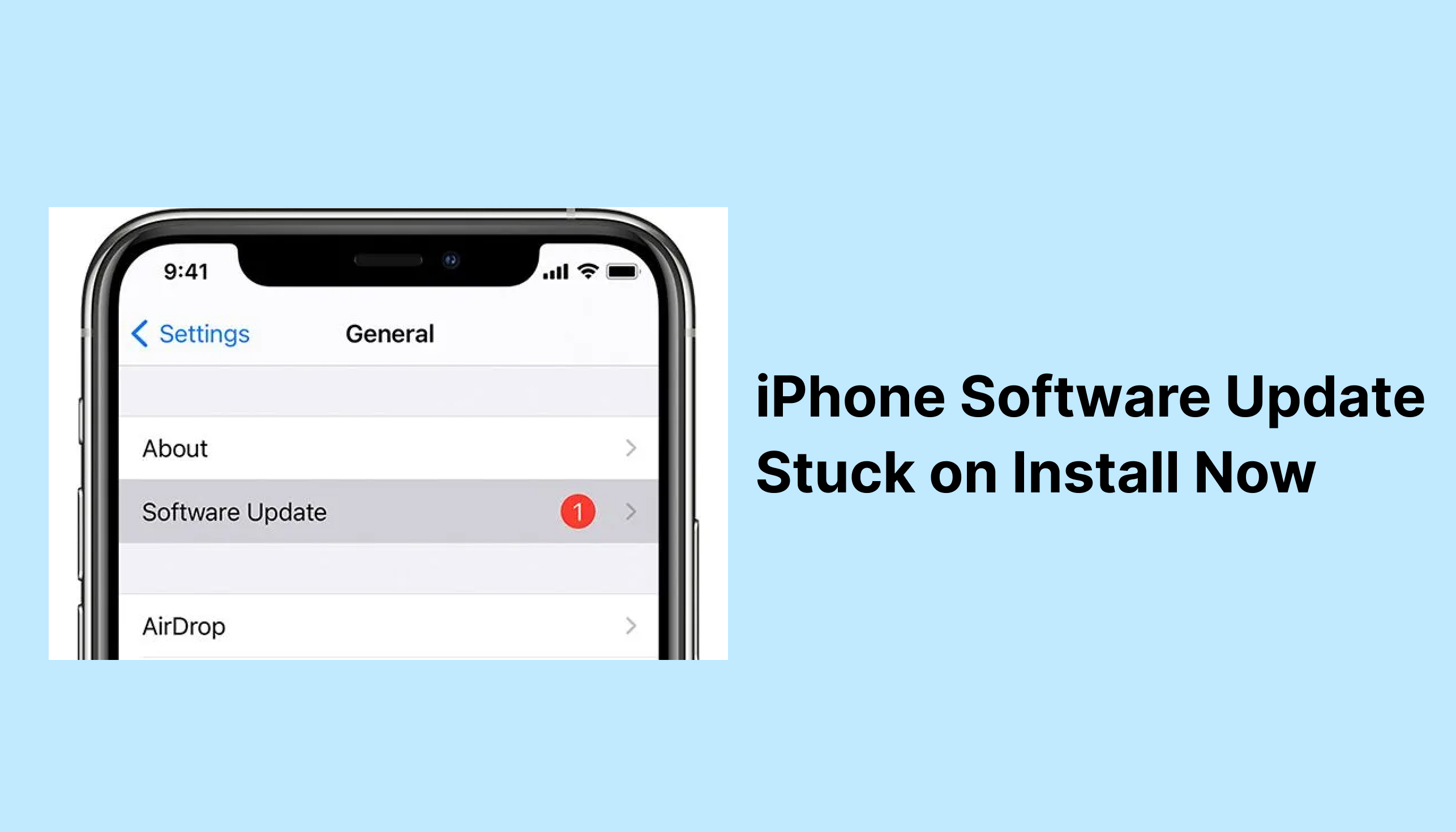 Atualização de software do iPhone travada em Instalar Agora? Experimente isto