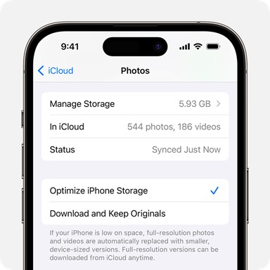 how to optimize iphone storage