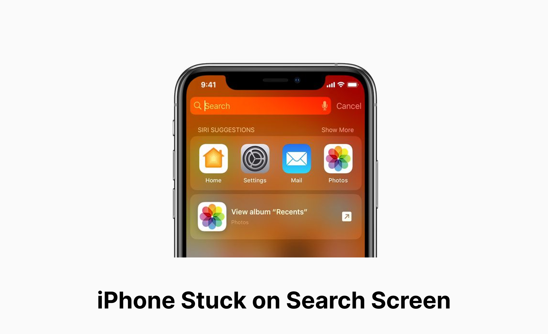 How to Fix iPhone Stuck on Search Screen