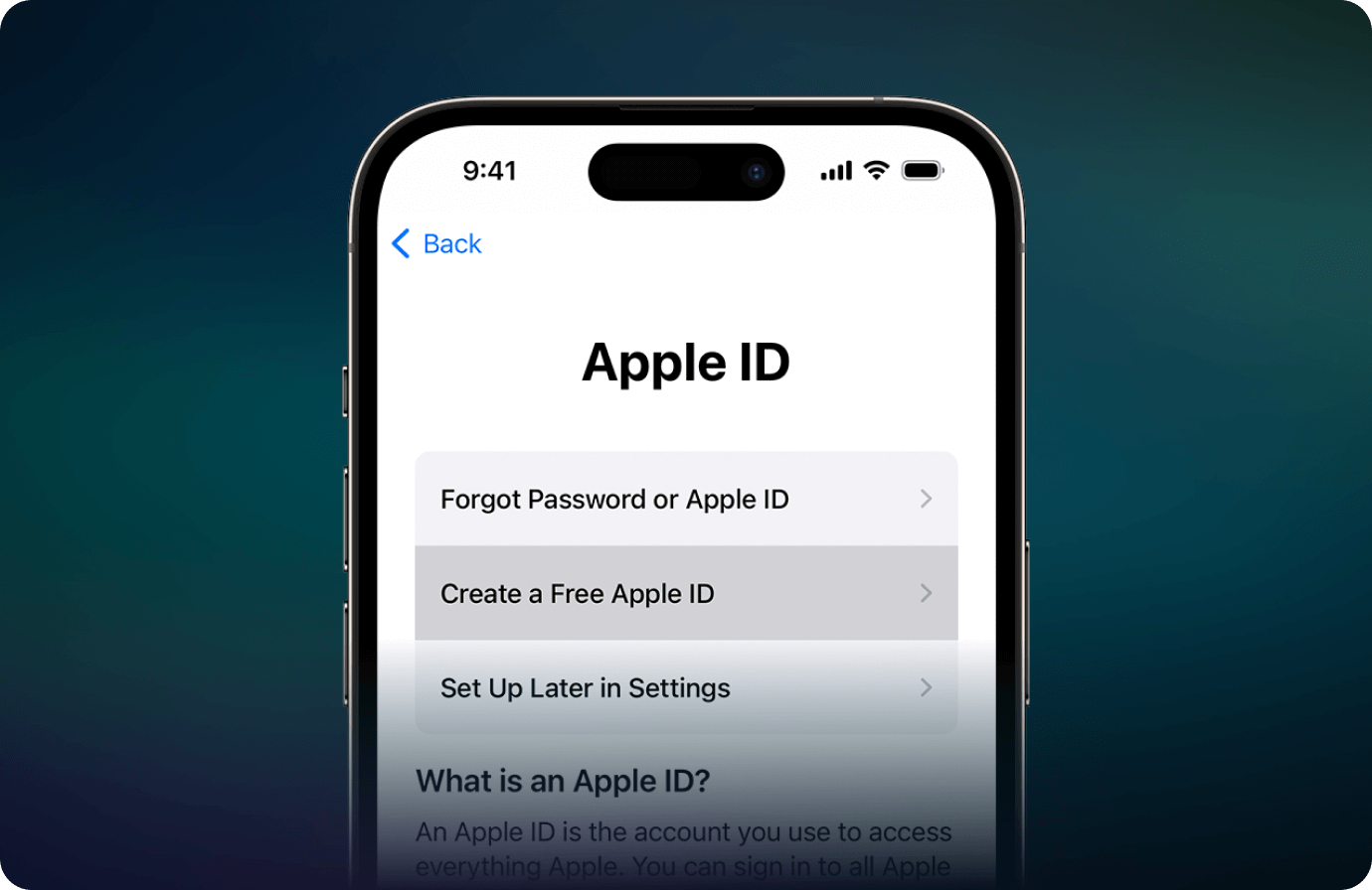 create apple id