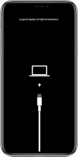 the connect to itunes screen on an iphone