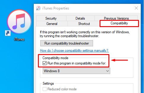run itunes in compatibility mode to fix the not opening issue