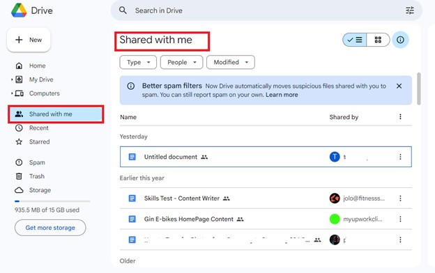 mi pc suite altertive: google shared with me