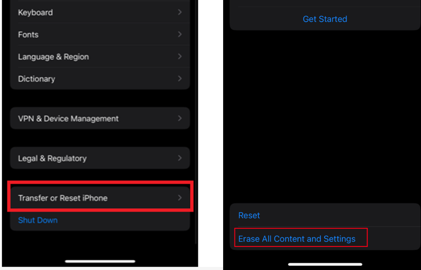 como resetear iphone para usar move to ios después de configurarlo