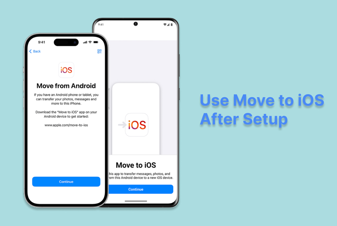 Comment utiliser Move to iOS après l'installation