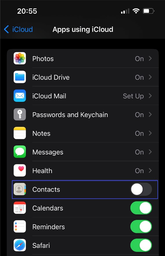 comment activer la synchronisation icloud pour les contacts sur iphone