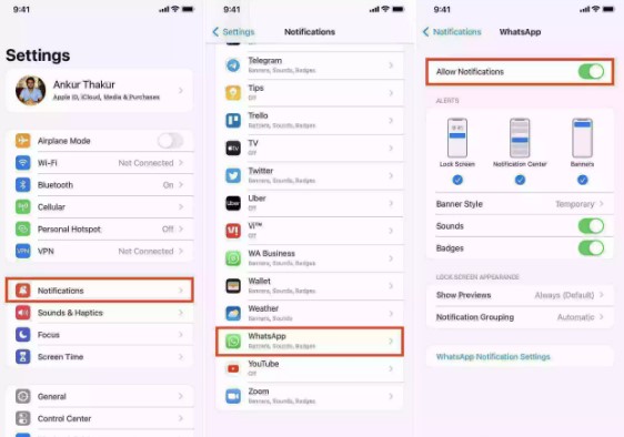 reinicie seu iphone nas configurações do celular