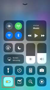 Gestire la modalità a basso consumo dal centro di controllo su iphone
