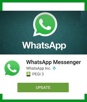 update whatsapp to be able to receive message notifications
