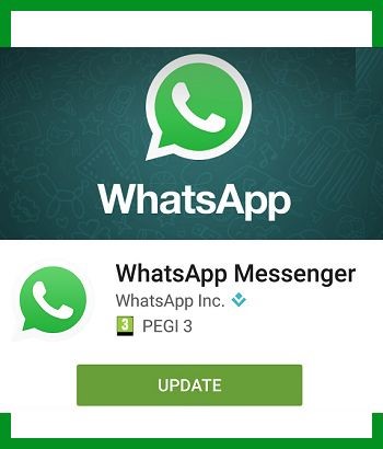 atualize o whatsapp para poder receber notificações de mensagens