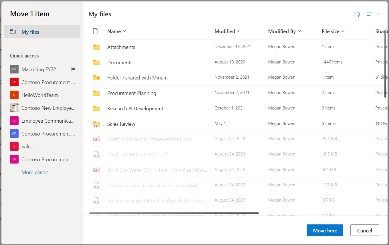 navigating the files to transfer