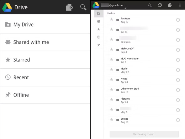 open google drive on phone