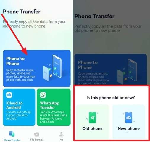 phone to phone transfer