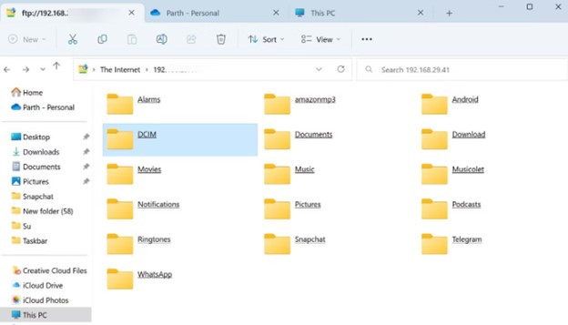 check your phone folders and copy the files to a destination on your pc