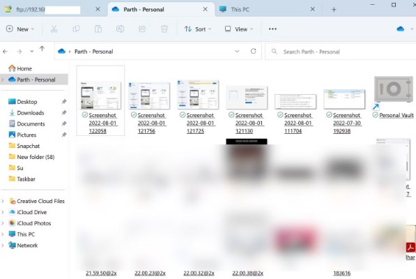 abra o explorador de arquivos e acesse os arquivos carregados em sua conta onedrive