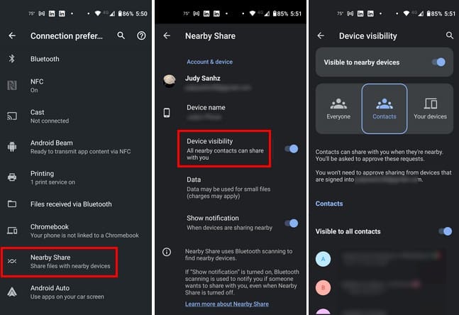 nearby share vs quick share 