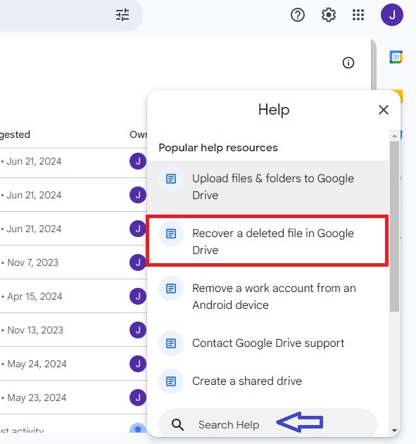 how to recover google drive file on a PC