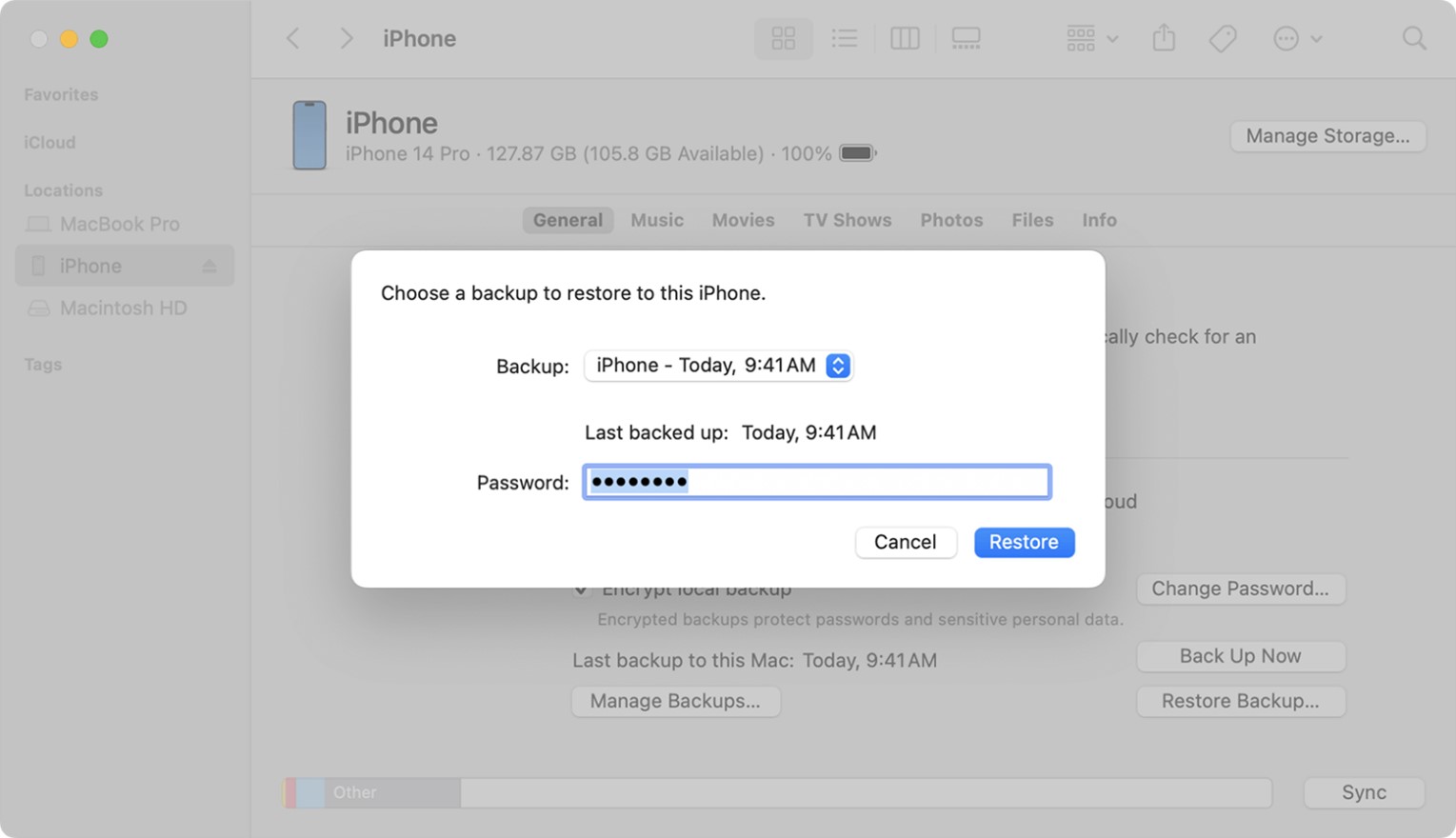 how to restore iphone without losing data via itunes