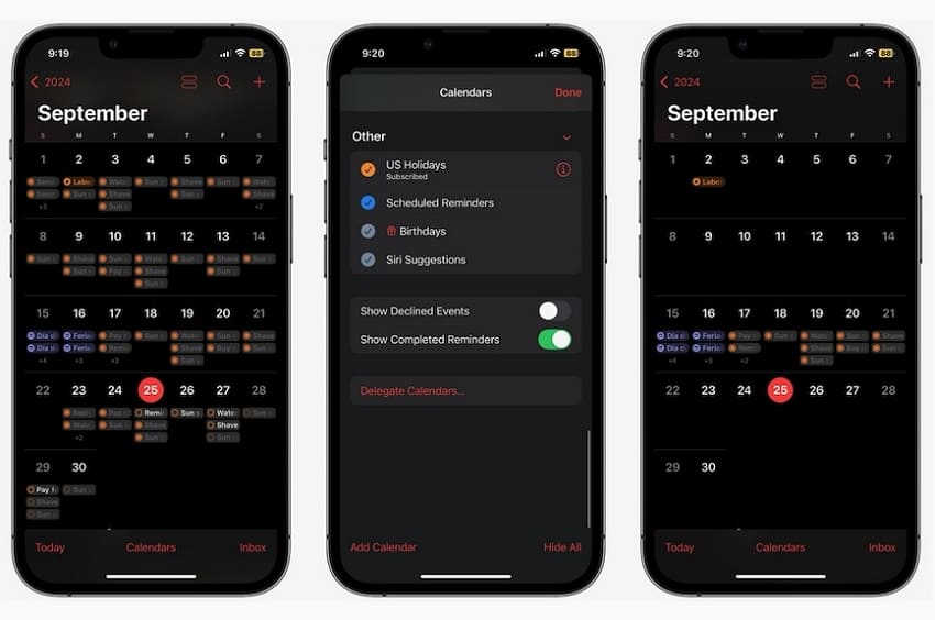 calendar ios 18 features