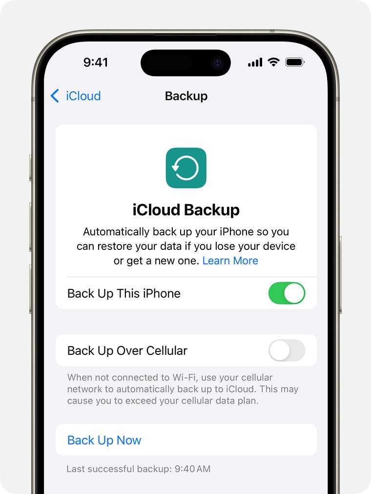 open icloud backup