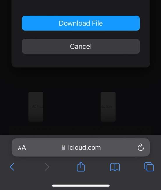 download icloud files to iphone