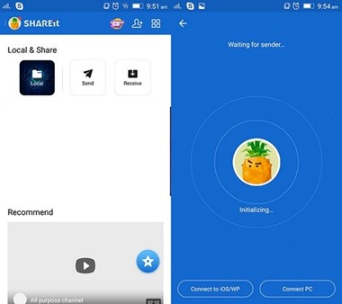 how to copy samsung data to samsung using shareit 