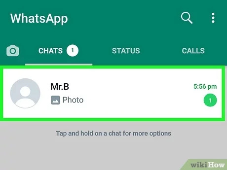 open chat on whatsapp