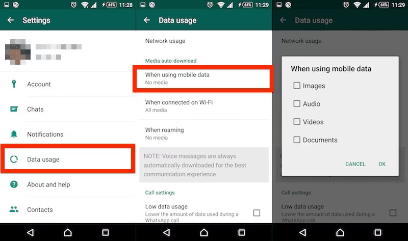 backup data on whatsapp