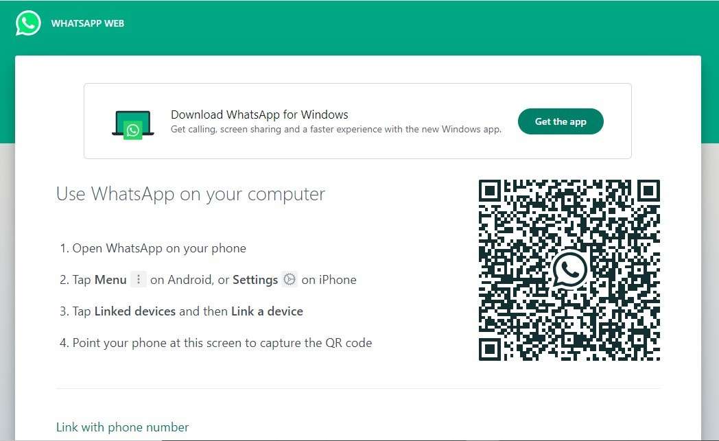 how to sign in to whatsapp web