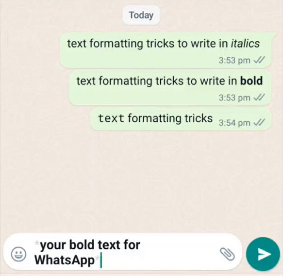 bold text style for whatsapp 