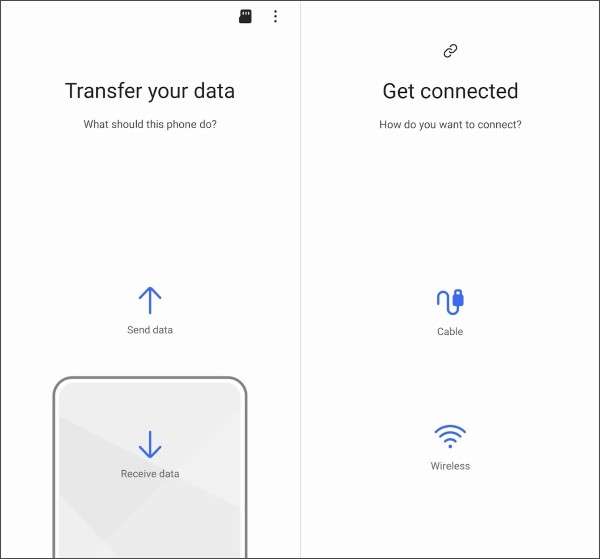 transfer apps to samsung via smart switch