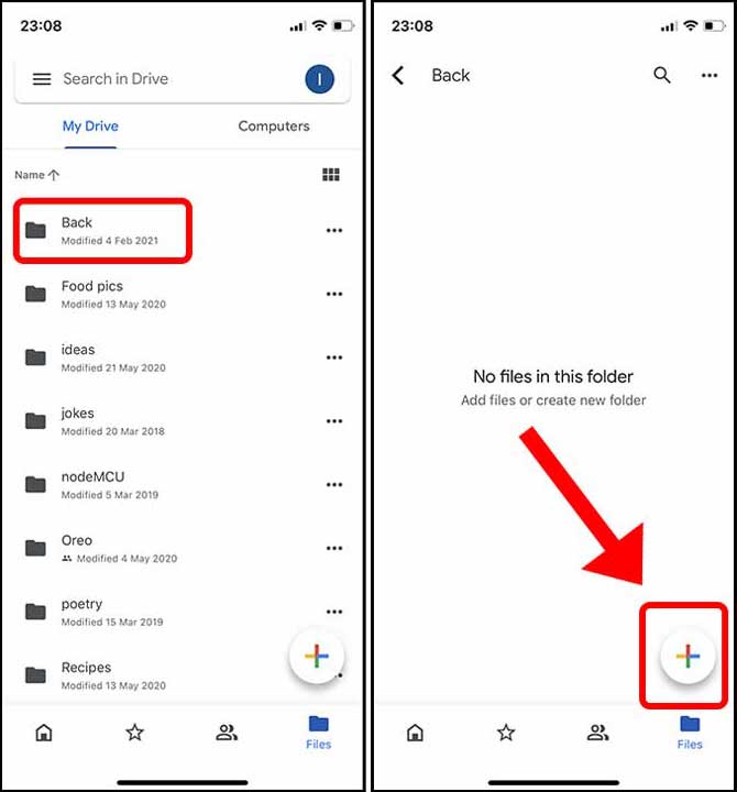 upload files to google drive app 