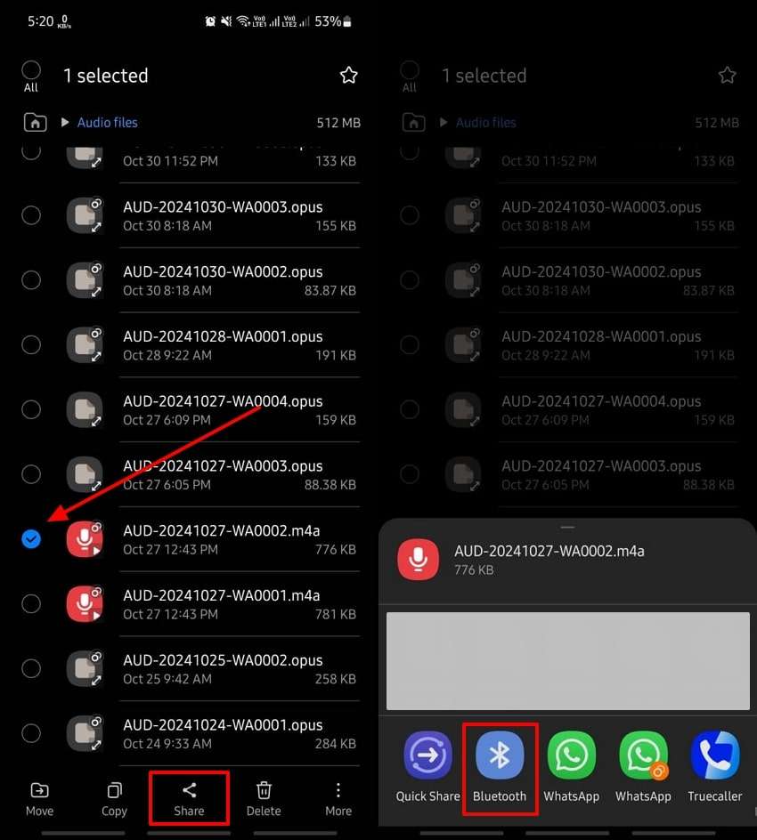 transfer data using bluetooth