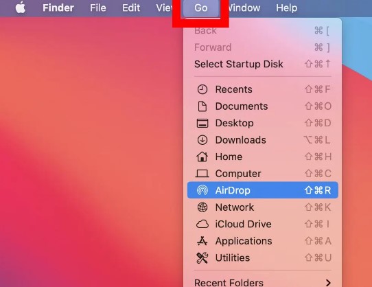 abrir airdrop en mac para transferir archivos al ipad