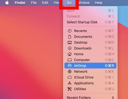 ouvrir airdrop sur mac pour transférer des fichiers sur ipad