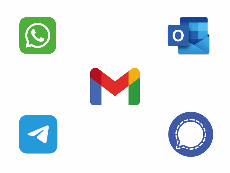 email and messaging apps