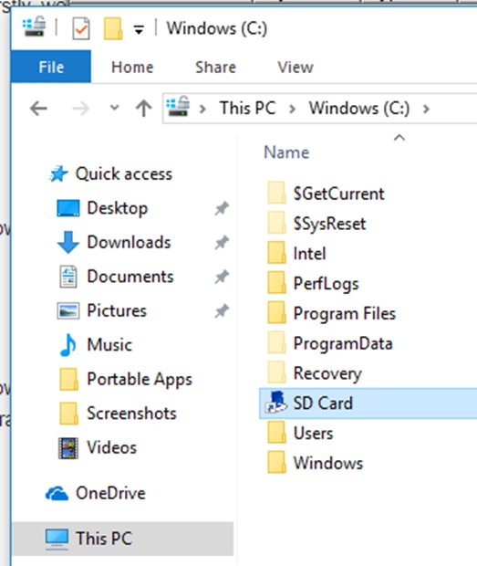 transfer samsung photos to PC via sd card