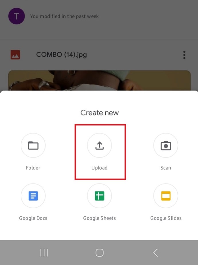how to move data from samsung to iphone - upload files to google drive