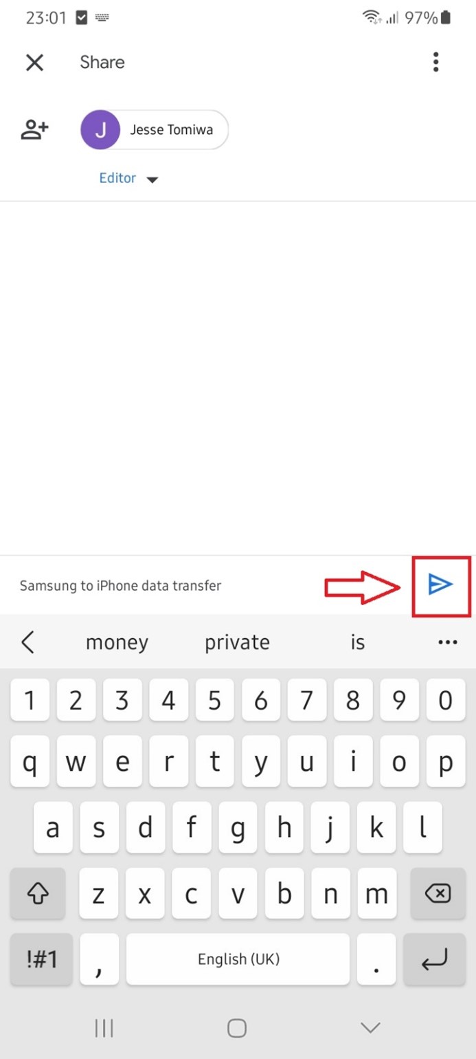 how to copy samsung data to iphone using google drive