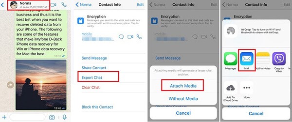 export whatsapp chat from iphone to android  