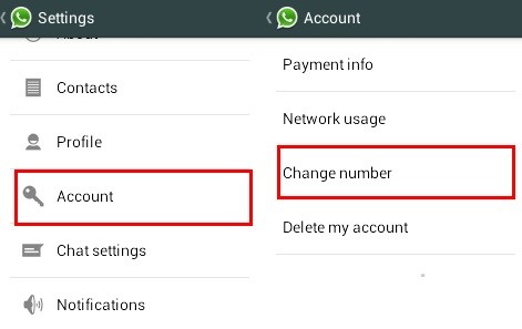 cambia il numero di whatsapp per trasferire i dati da Android a iPhone senza computer