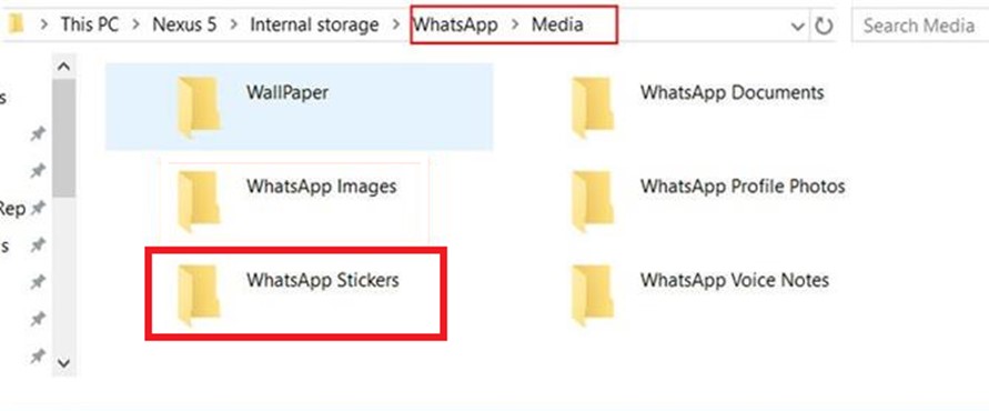 move whatsapp stickers with pc